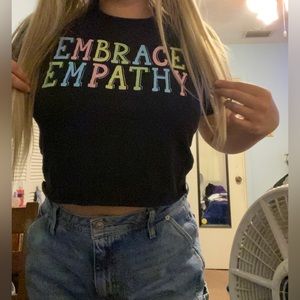 Pretty black crop top💘